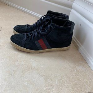 Gucci - High Top Sneakers - Navy Blue - 11